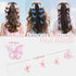 Pink Wings Butterfly Bow Clips Hair Accessories Little Palace Store